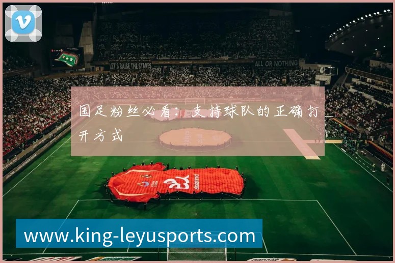 国足粉丝必看:支持球队的正确打开方式